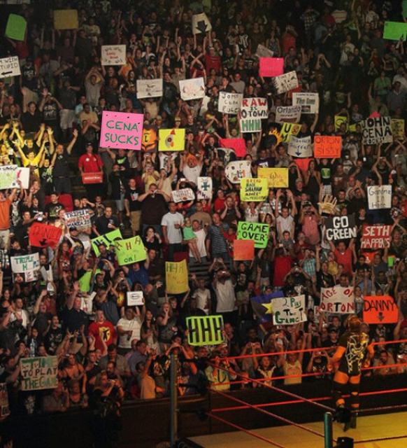 Grown man spends all day making “Cena Sucks” sign
