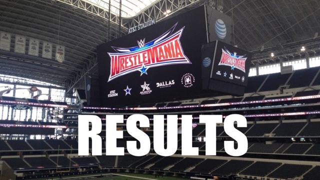 WrestleMania was pre-taped this morning, and here are the leaked results!
