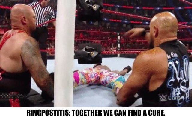 WWE bans groin-to-post attacks to prevent ringpostitis