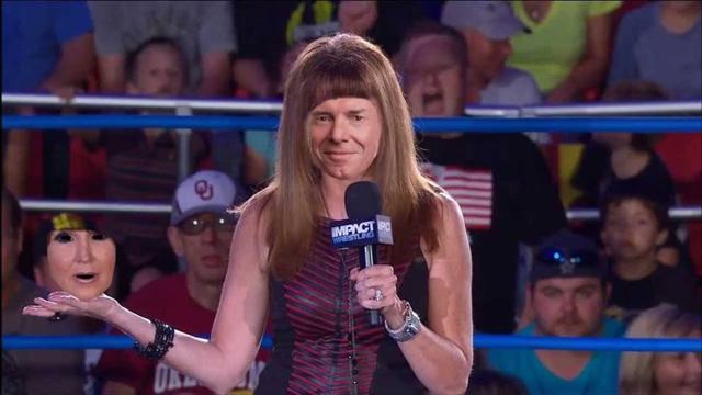 Dixie Carter unmasks to reveal she was Vince McMahon all along