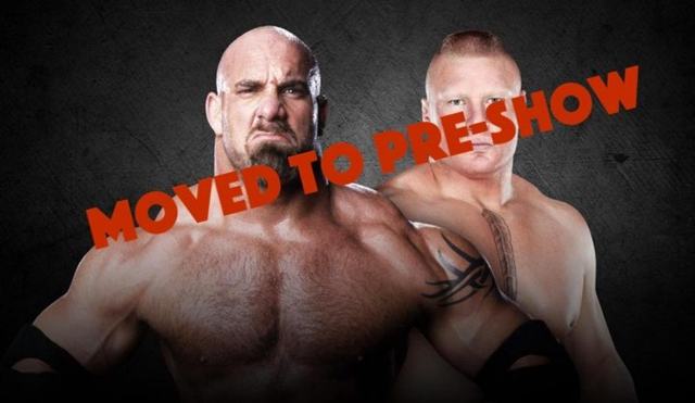 Lesnar-Goldberg moved to pre-show after mixed tag gets 60-minute Ironman stipulation