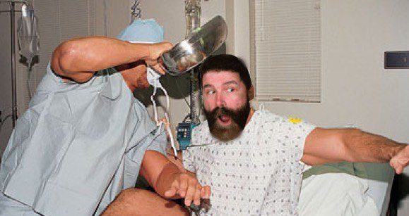 Recuperating Foley gets surprise visit from bedpan-wielding “Nurse Austin”