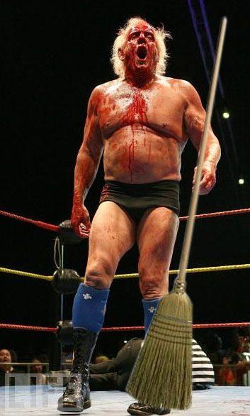 Long-awaited Flair vs. Broomstick match fails to live up to hype