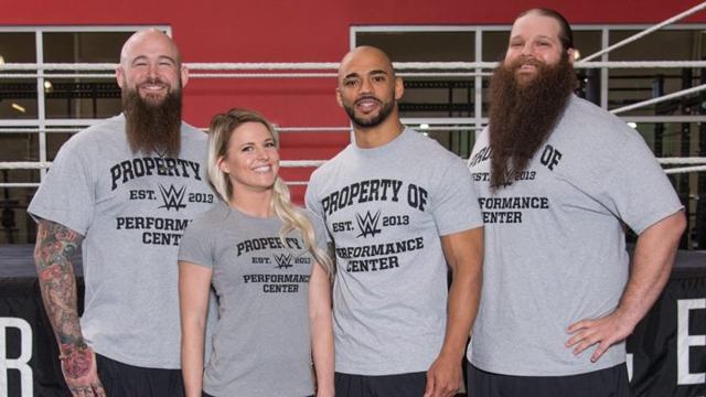 Gallows, Bliss, Maven and Strowman visit WWE Performance Center