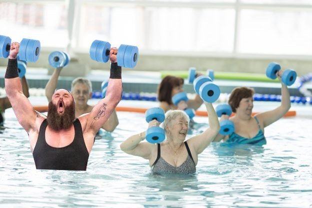 Strowman says freakish strength comes from weekly Aqua-Fit class