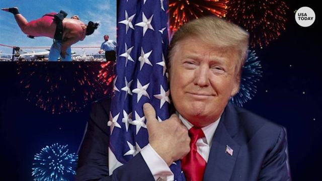 Trump Vows to Slam Yokozuna at Culmination of Fourth of July Parade