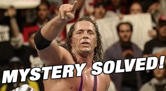 WWE Mystery Solved! What Bret Hart really spelled out in Montreal