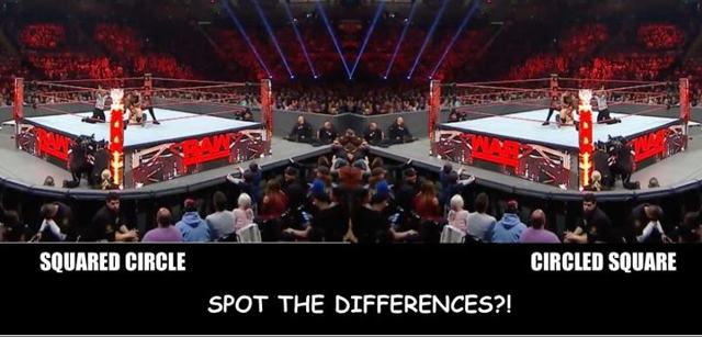 Did you notice? WWE replaced all its squared circles with circled squares