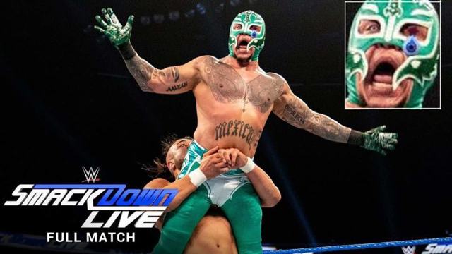 Rey Mysterio’s glass eye falls out during match