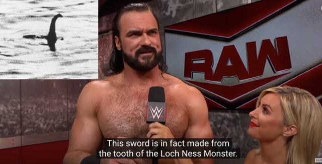 McIntyre claims his sword is made from Loch Ness Monster’s tooth — and it is actually true!
