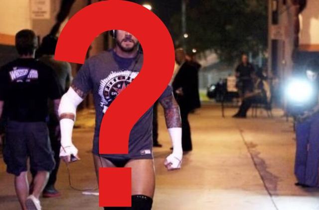 Does this photo show CM Punk backstage at WWE?