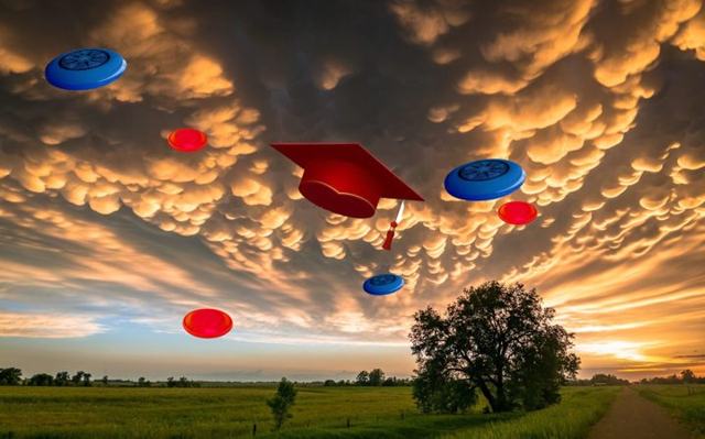 Scientists baffled by Frisbees adorned with wrestling poetry falling from sky