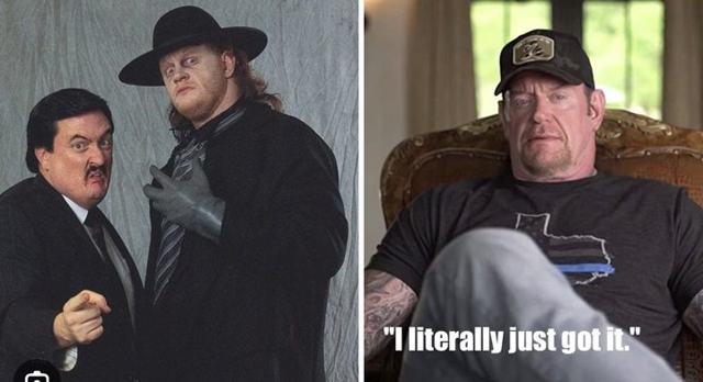 Undertaker suddenly realizes “Paul Bearer” is a pun