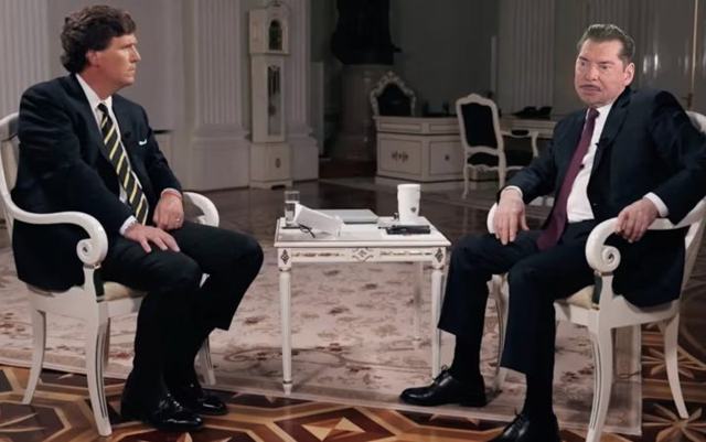 Tucker Carlson gets exiled Vince McMahon to speak “quite frankly” about “things of that nature”