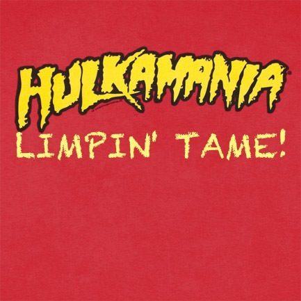Hulkamania tries to run wild, trips, limps tamely