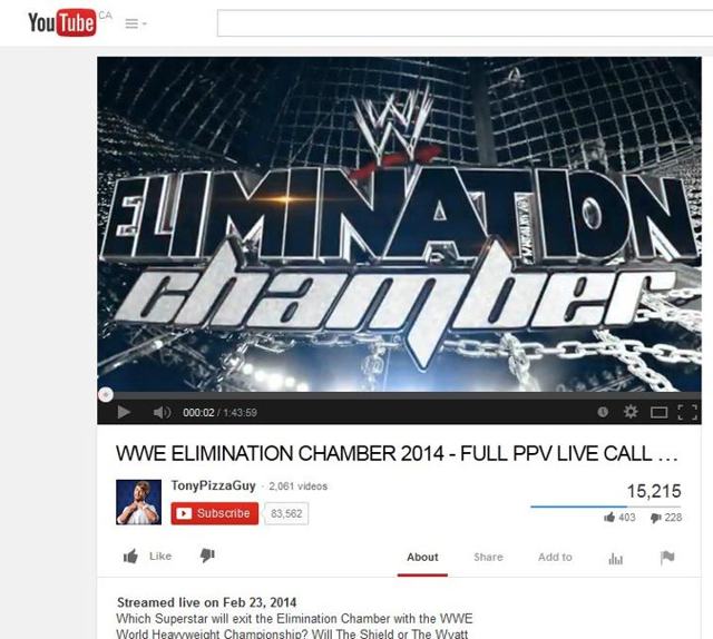 WWE Network available via free online service called “YouTube”