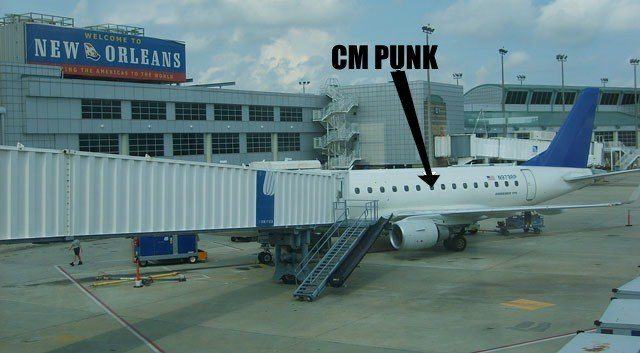 EXCLUSIVE photo of CM Punk arriving at New Orleans Airport