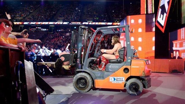 Daniel Bryan stripped of title for operating forklift without license