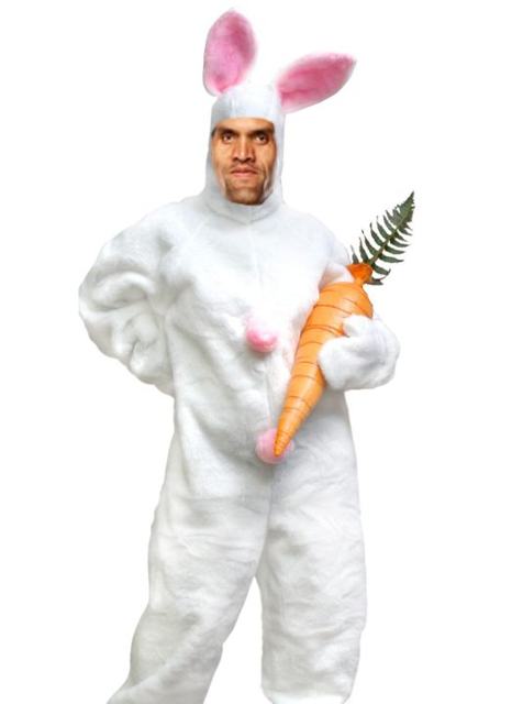 Great Khali revealed as mystery man in bunny suit