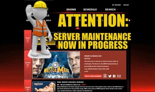 WWE Network down for maintenance until Tuesday