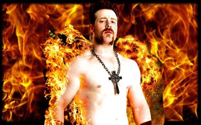 Exposed to direct sunlight, Sheamus bursts into flames