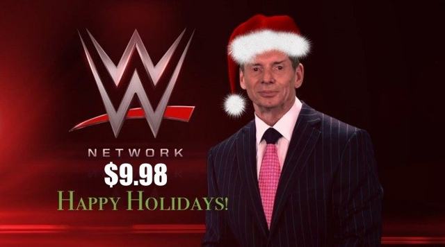 WWE gets in Christmas spirit by offering WWE Network for reduced price of $9.98