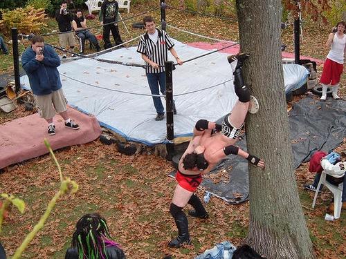 Front-yard wrestling craze puts youth violence in full view