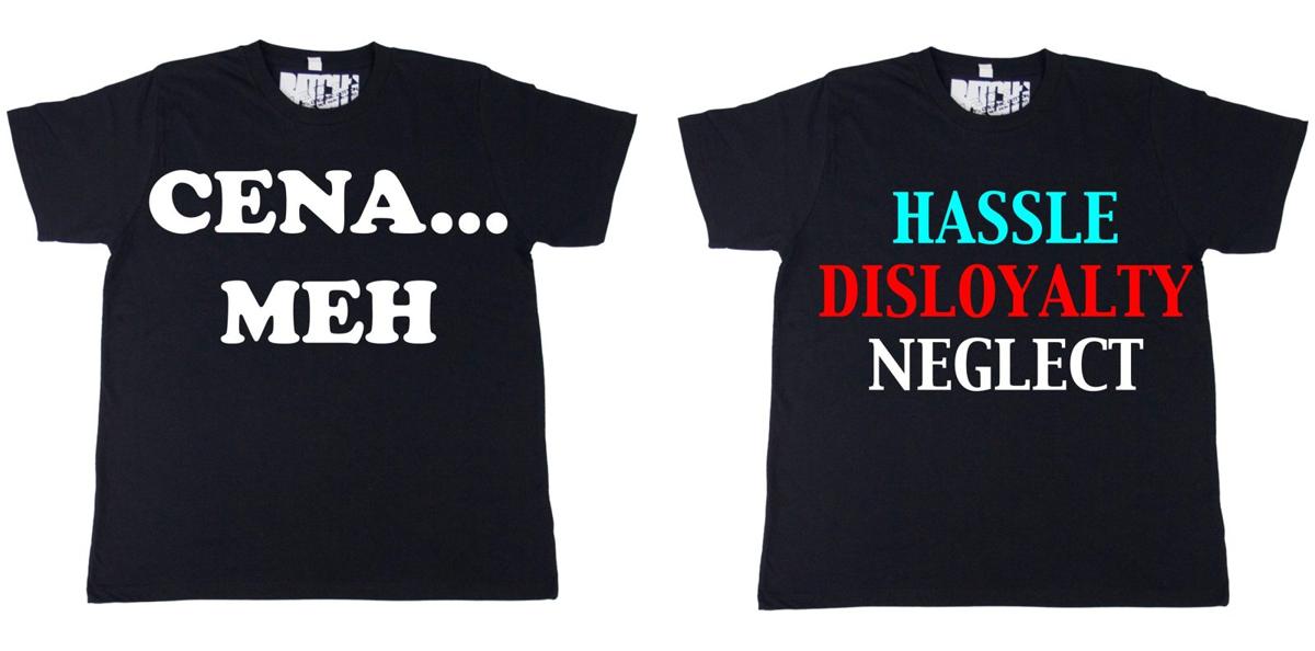 WWE to release t-shirts for those indifferent to Cena