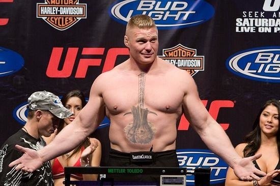 Lesnar finally completes phallic chest tattoo with a pair of testicles