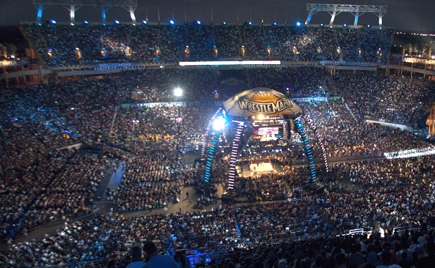 Guy with cheap seats at WrestleMania actually believes he’ll see stuff