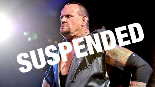 Undertaker suspended after Wellness Policy test reveals he is a dead man
