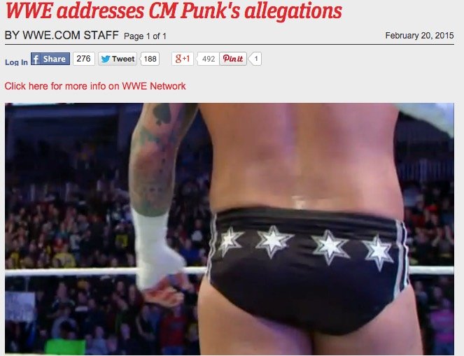 New video proves someone at WWE is obsessed with CM Punk’s buttocks