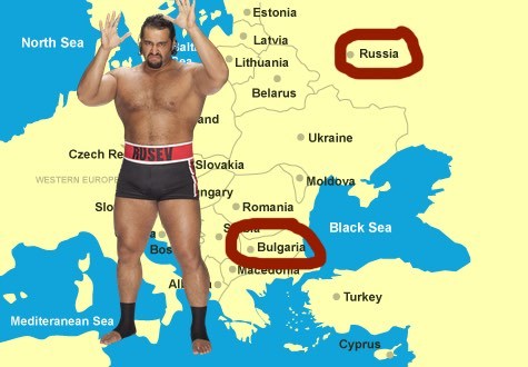 Russia and Bulgaria basically the same place, insists WWE