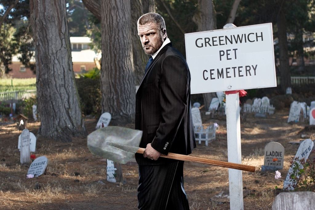 Triple H “buries” beloved family pet