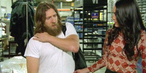 Daniel Bryan really selling this whole “injury” angle