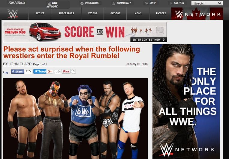 WWE announces seven surprise Royal Rumble entrants