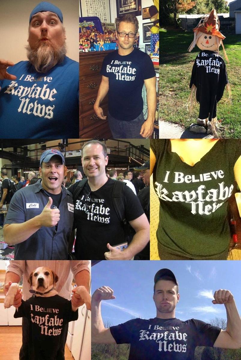 Kayfabe Shirt collage