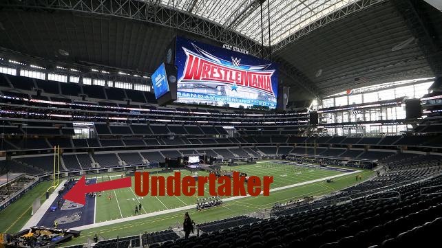 Undertaker begins WrestleMania entrance