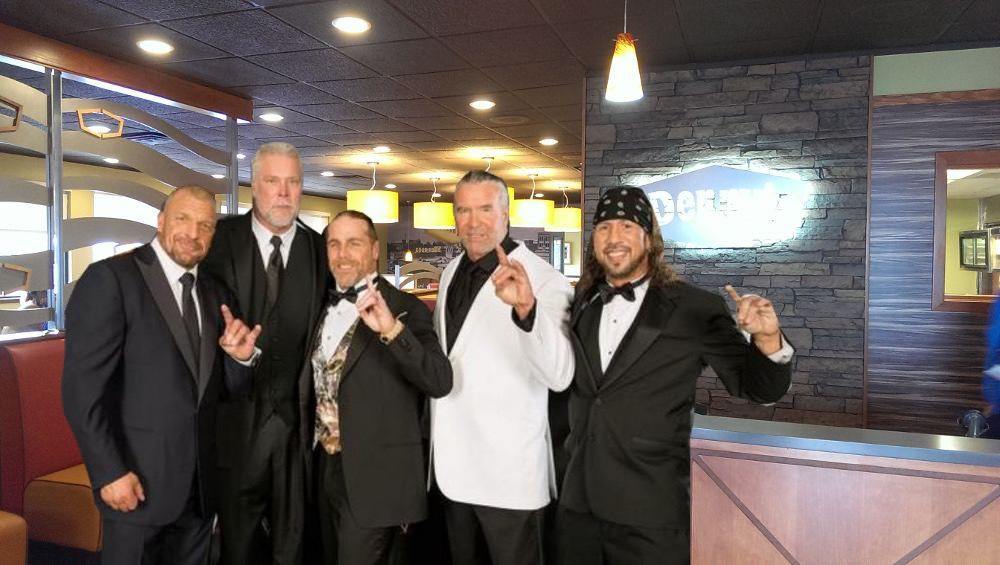 Reunited Kliq “taking over” early-bird buffet at Denny’s