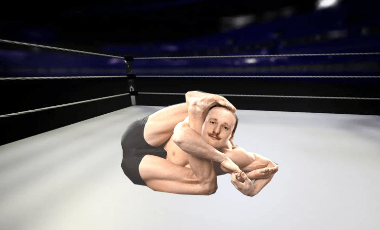 Gallagher puts self in submission hold so complex even he can’t reverse it
