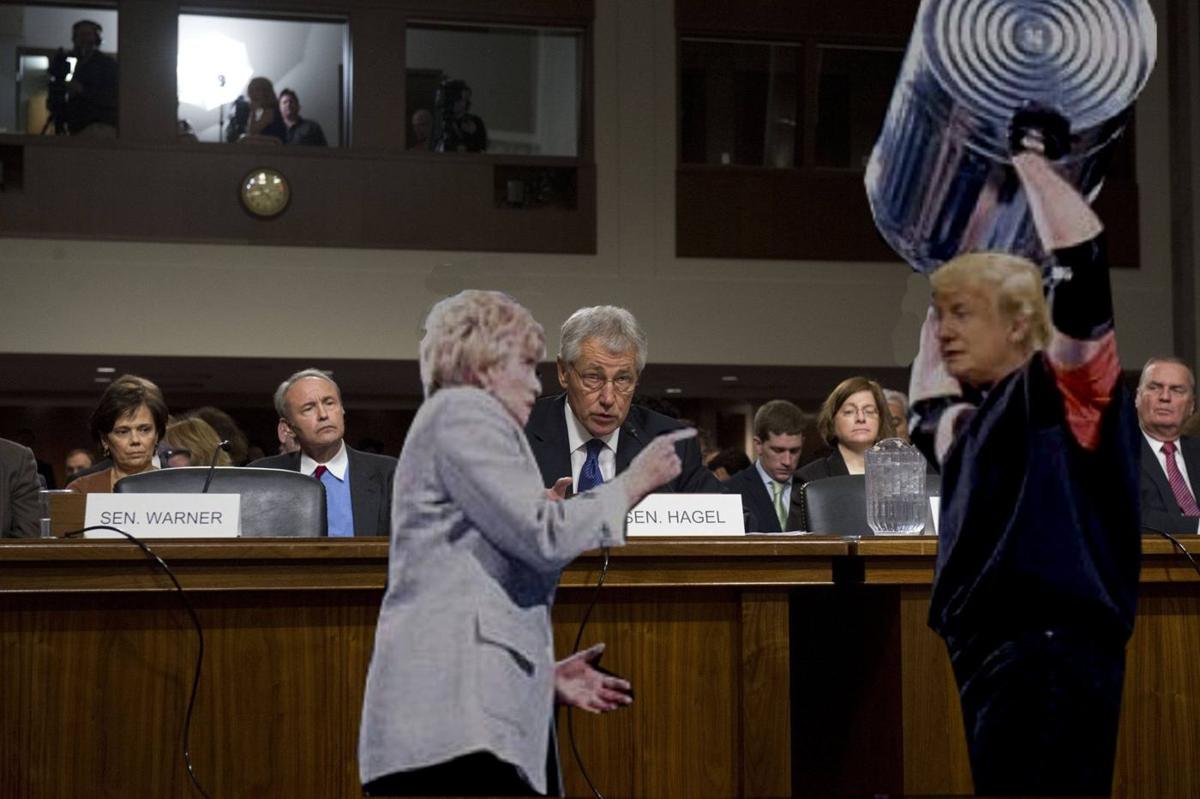 Catatonic Linda McMahon awakens during confirmation hearing to kick Trump in groin