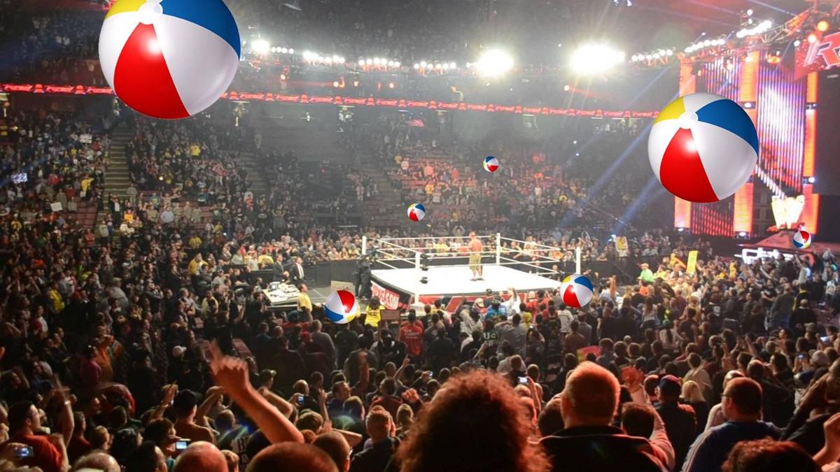 Have beach balls sullied the dignified intellectualism of professional wrestling?