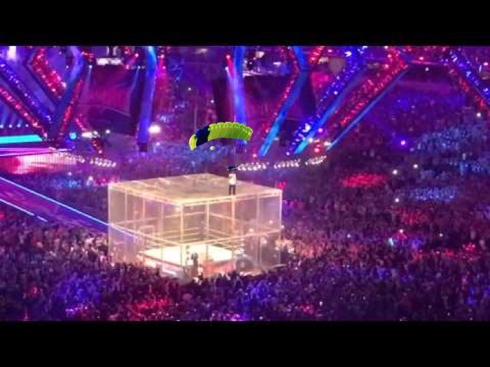 Shane McMahon packs a parachute, just in case