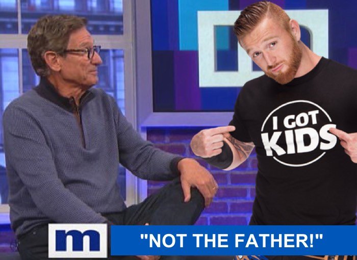 Slater learns on Maury Povich Show that he technically hasn’t got kids