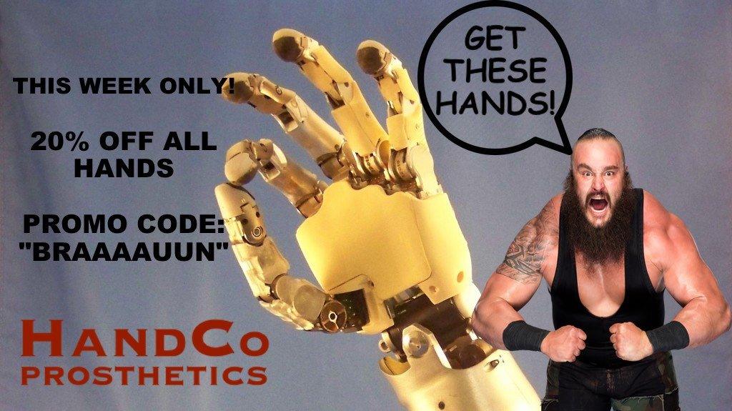 Strowman lands endorsement deal with manufacturer of prosthetic hands