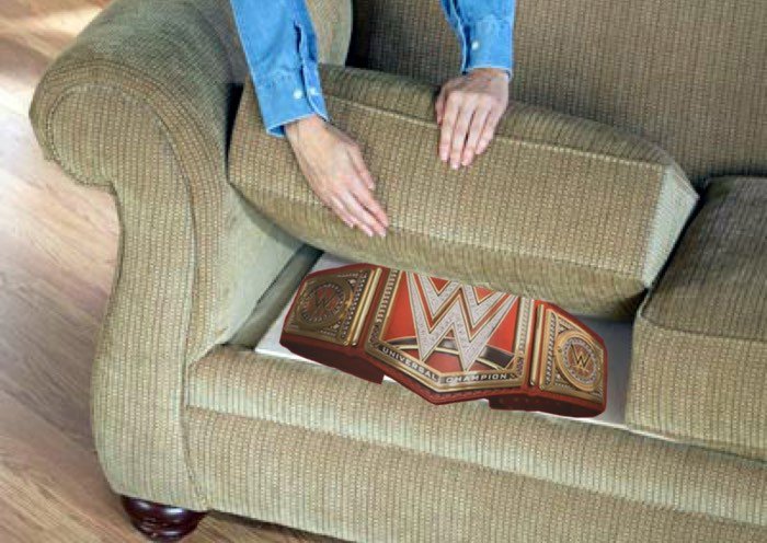 Lesnar discovers Universal Championship under sofa cushions