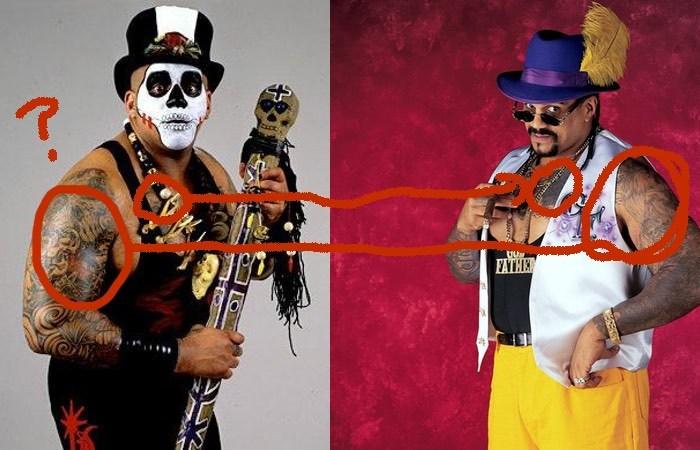 WEIRD! Papa Shango and the Godfather have identical tattoos