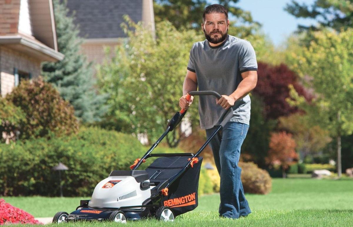 “This is my yard,” says mid-carder while mowing his lawn