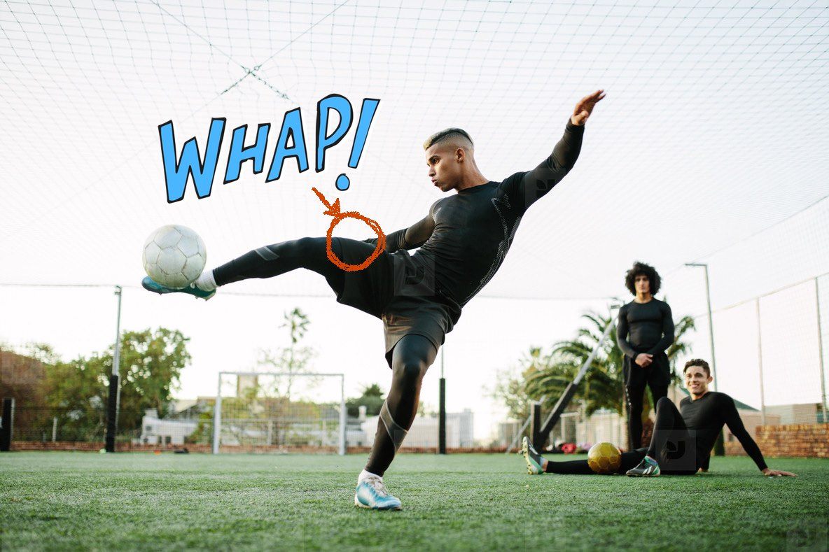 Did you know? Soccer players slap their thighs to make kicks sound more impressive
