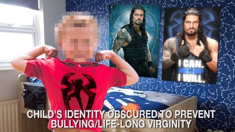 Idiotic four-year-old “mark” doesn’t realize wrestling is a work